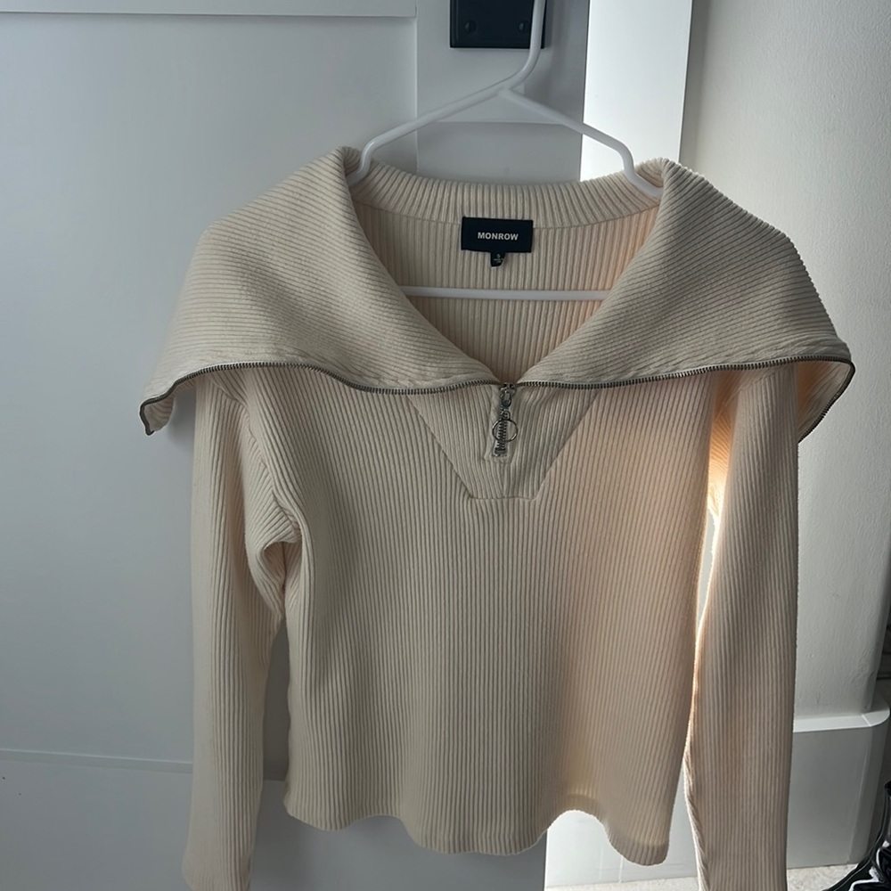 Half zip up sweater